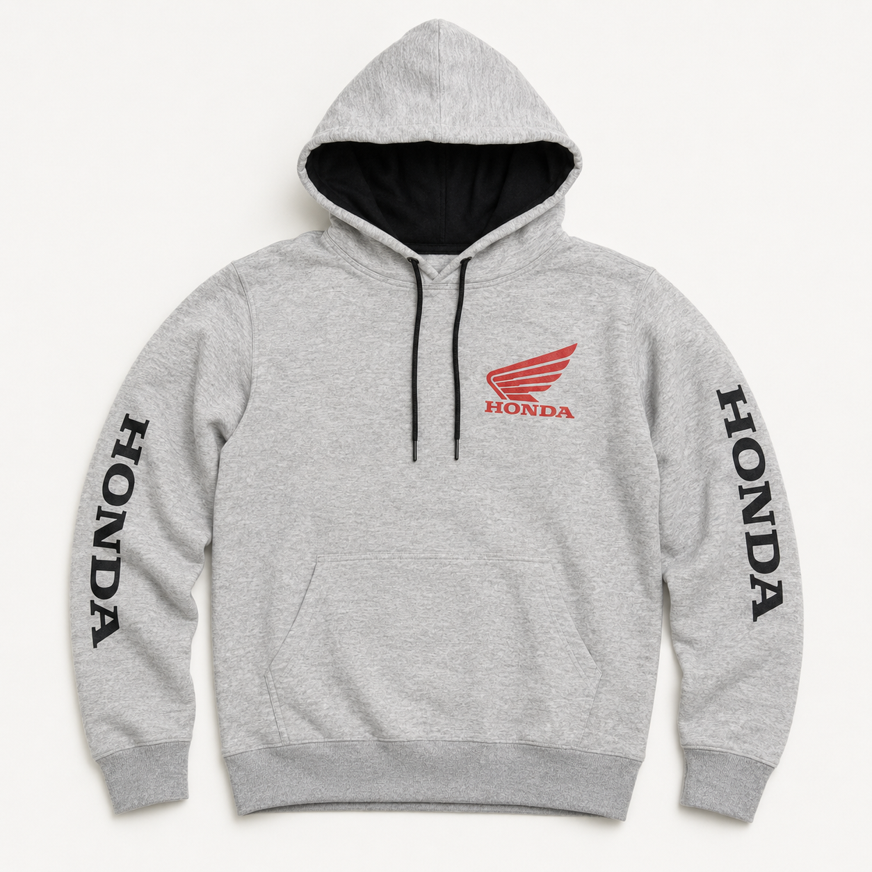 Buzo de Hombre Honda Canguro Gris Frisado con Capucha