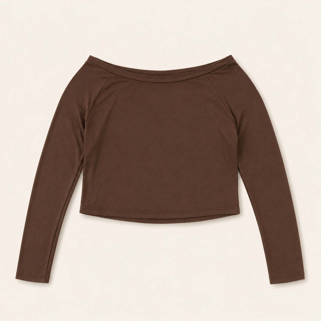 Remera Manga Larga Modal Escote Barco Mujer