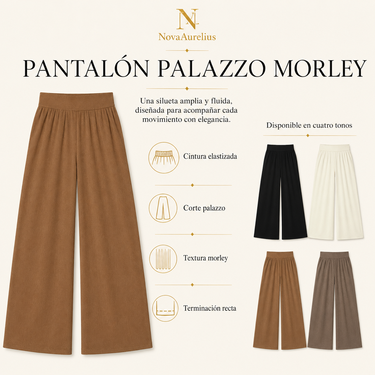 Pantalón Palazzo Morley Mujer