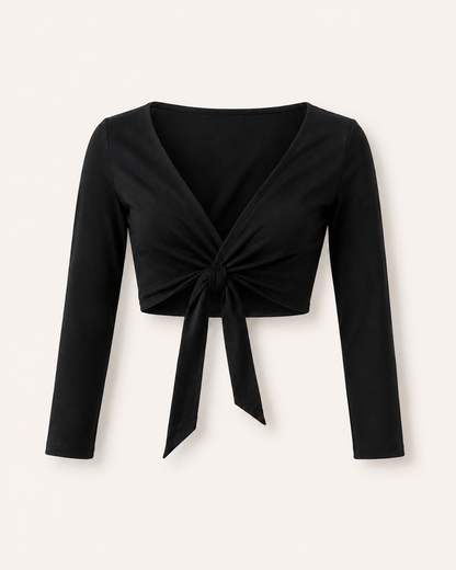 Top Cruzado Dama Talle Único – Azul, Negro, Rojo, Blanco y Marrón