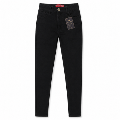 Pantalón Chupín Elastizado Negro Mujer