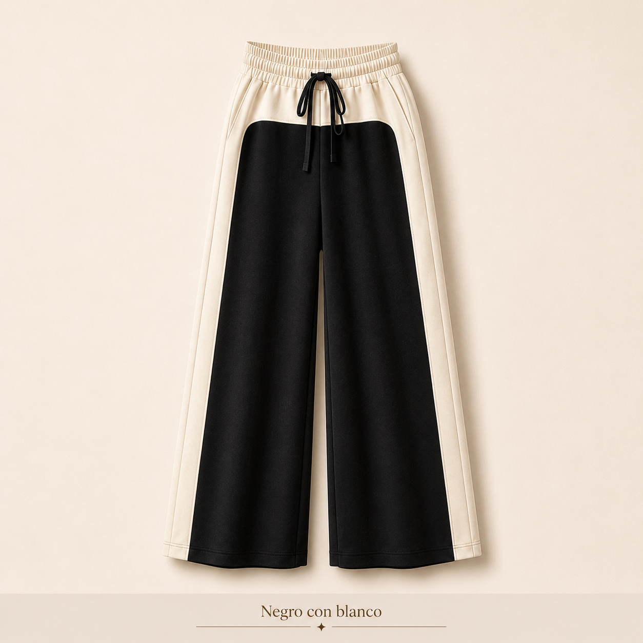 Pantalón Mujer Wide Leg Premium – Beige, Marrón y Combinados
