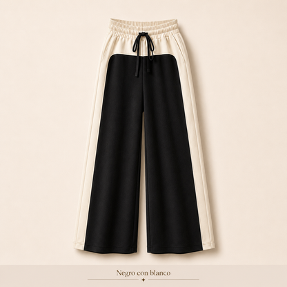 Pantalón Mujer Wide Leg Premium – Beige, Marrón y Combinados