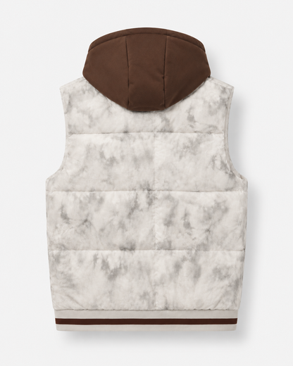 Chaleco hombre con capucha desmontable