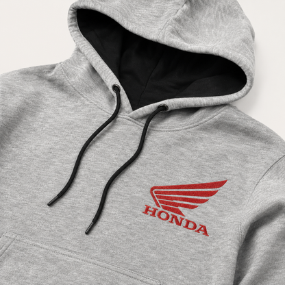Buzo de Hombre Honda Canguro Gris Frisado con Capucha