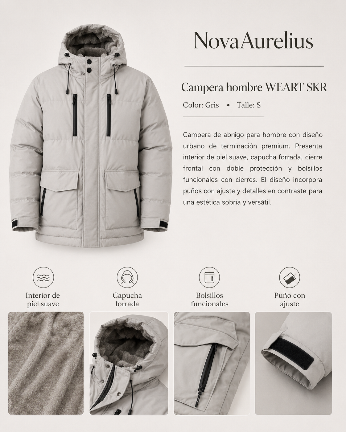 Campera hombre WEART SKR