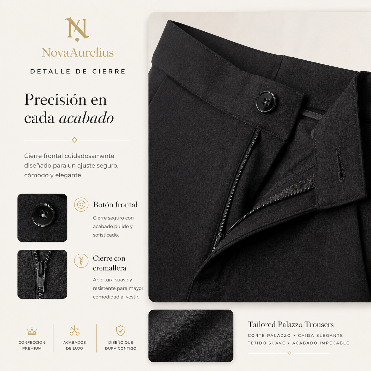 Pantalón Palazzo Sastrero de Mujer