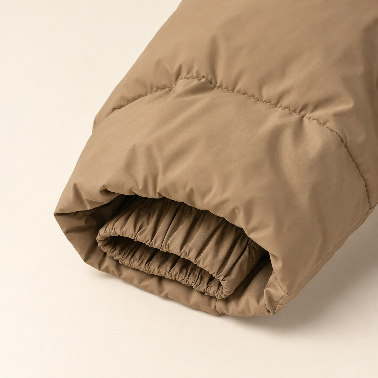 Campera Inflable Mujer Tostada con Interior Plush